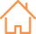 Icon of a house, used to indicate the physical location of a business.